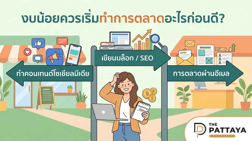 งบน้อยควรเริ่มทำการตลาดอะไรก่อนดี